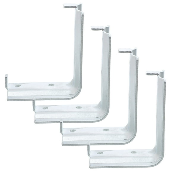 BEADCEST 4Pcs Heavy Duty Fire Extinguisher Brackets Metal Mount Wall Hook Plated Silver
