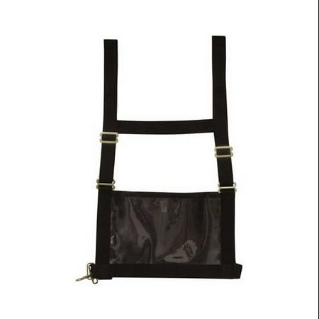 Western Harness - Weaver Leather 35-8102-BK Show Number Harness, Black Nylon, Adult Medium/Large - Quantity 1