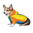 thumbnail image 6 of Uemuo Rainbow Colored for Winter Dog Hoodie Sweatshirts with Pockets Warm Dog Clothes for Small Dogs Chihuahua-X-Large, 6 of 8