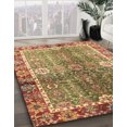 thumbnail image 3 of Ahgly Company Machine Washable Indoor Rectangle Abstract Metallic Gold Area Rugs, 5' x 8', 3 of 7
