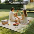 thumbnail image 4 of Beige Happy Easter Outdoor Rug for Patio/Deck/Porch, Non-Slip Large Area Rug 3 x 5 Ft, Spring Easter Eggs Floral Rustic Indoor Outdoor Rugs Washable Area Rugs, Reversible Camping Rug Carpet Runner, 4 of 8