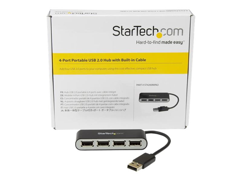 4 ports Hi-Speed USB Startech 4 Port USB 2.0 Hub Hub 