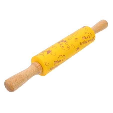 

Kids Baking Rolling Pin Dough Roller Pin Handles Baking Tool For Bread Pastry Pizza
