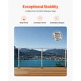 thumbnail image 2 of KFFKFF Cable Railing Post, 36x1x2 Inch Level Deck Stair Posts, Stainless Steel Handrail Post with Pre-Drilled Pickets and Mounting Bracket, Silver, 1-Pack 1JZLGZXYS914I4BDB001V0, 2 of 9