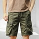 thumbnail image 1 of pstuiky Abreviatura para hombres, Pantalones cortos casuales de color sólido con cordón y cintura elástica para hombre, transpirables y con bolsillo Pantalones cortos de golf, 1 of 9