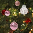 thumbnail image 4 of Christmas Decoration Balls, Christmas Tree Ornaments, Electroplated Painted Christmas Shaped Balls Combo 24pcs, Plastic Sky Blue Pink Red Green Gold Rose Gold Holiday Decor, 4 of 6