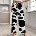 thumbnail image 2 of Animal Printing Cow Pajama Pants Breathable with Pockets Pajamas For Lady Vintage Sleeping Pants Bedroom Homewear, 2 of 6