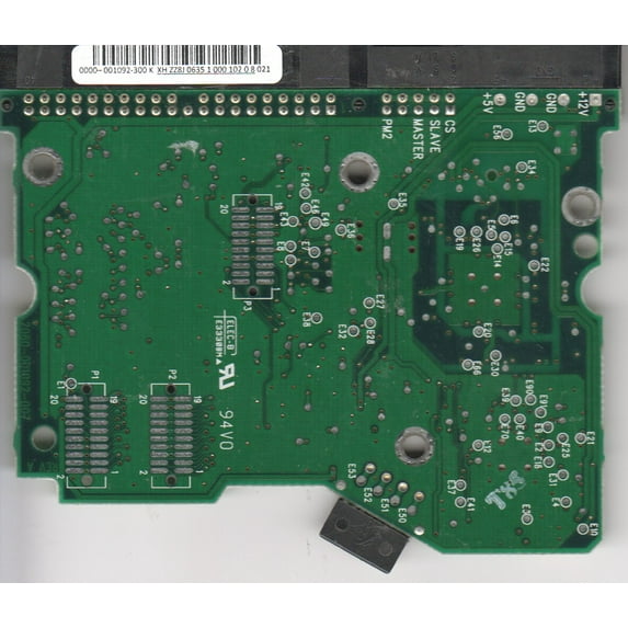 WD800BB-00CAA1, 2061-001092-300 K, WD IDE 3.5 PCB