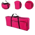 thumbnail image 6 of Almencla 61 Key Keyboard Case Electric Piano Keyboard Gig Bag 40.16"x16.54"x1.97" Keyboard Bag , Rose Red, 6 of 8