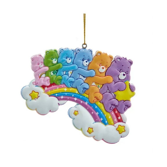 New Officially Licensed Care Bears 2-Sided 3D Printed Rainbow Ornament