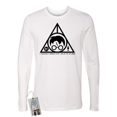 Mens Triangle - Harry Potter Solemnly Swear Triangle Mens Long Sleeve Shirt