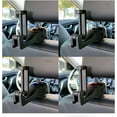 thumbnail image 4 of 2 Pack 2 in 1 Car Headrest Hidden Hook with Phone Holder, Upgraded Hidden Car Hooks for Purses, Bag, Groceries, 360° Rotation Bracket hook (Silver), 4 of 5