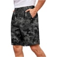 thumbnail image 5 of Timoontee Men's Resort Shorts Short Length Elastic Waistband Side Pockets Included Durable Stitching Perfect For Gym Training Gray S, 5 of 6