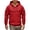 Red, variant on Blekii Men's Cargo Pocket Hoodie, Utility Style Pullover Sweatshirt, Large Pocket Detail on Chest, Durable Casual Top for Work Or Outdoor Use, Rugged Streetwear Look, Functional for