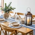 thumbnail image 6 of Blue Gray Round 15 Inch Placemats Set of 8, Modern Simple Abstract White Ombre Texture HeatResistant Non Slip Place Mats for Dining Table, Wipeable Braided Kitchen Table Mats for Housewarming, 6 of 9