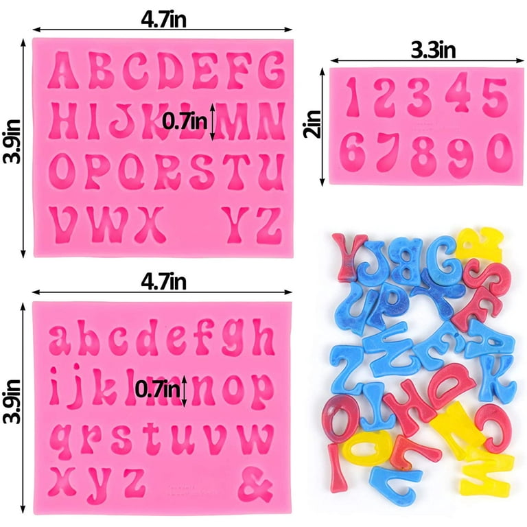 3pcs Letter Molds for Chocolate Covered Strawberries, Silicone