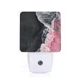 thumbnail image 1 of Balery Pink White Ocean Waves Luz Nocturna LED con Sensor Automático, Enchufe con Sensor Crepuscular, Luz Suave de 0.5W para Dormitorio, Pasillo, Baño-US, 1 of 7