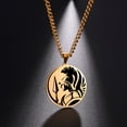 thumbnail image 2 of EUEAVAN Greek Mythology Pendant Necklace Stainless Steel Pendants Jewelry Vintage Choker, 2 of 7