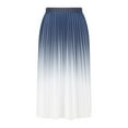 thumbnail image 3 of Sky Light Blue Gradient Loose Fit for Women Maxi Long Brunch Pleated High Waisted Skirt Teen Girls 2025 Clothing Country Concert Y2K One Size, 3 of 5