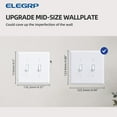 thumbnail image 6 of Wall Plate Midsize Toggle,2 Gang, White (10-Pack), 6 of 7