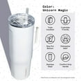 thumbnail image 4 of Corkcicle Cruiser Insulated Tumbler With Handle And Straw, Unicorn Magic - 40 Oz, 4 of 7