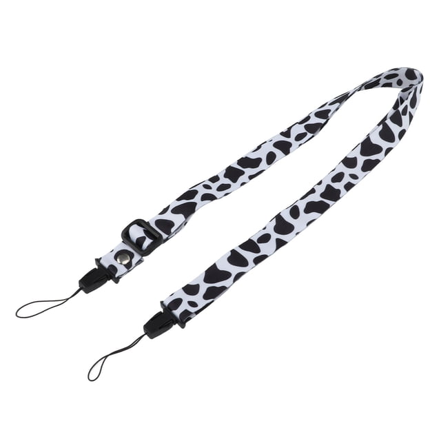 Camera Neck Shoulder Strap, 1.2m Free Hands Effective Protection Quick Release Camera Strap Polyester Simply Used Cute Pattern For Outdoor Activities Dessert Candy,Cow Pattern
