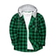 thumbnail image 1 of Men's Plaid Long Sleeve Shirt Men's Pocket Button Hooded Sweatshirt M, 1 of 3