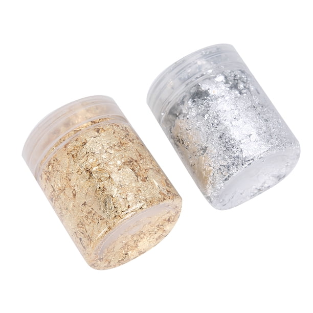 Lámina para bricolaje de uñas, Nail Art, lámina dorada brillante para uñas, copos de oro para uñas, rendimiento confiable