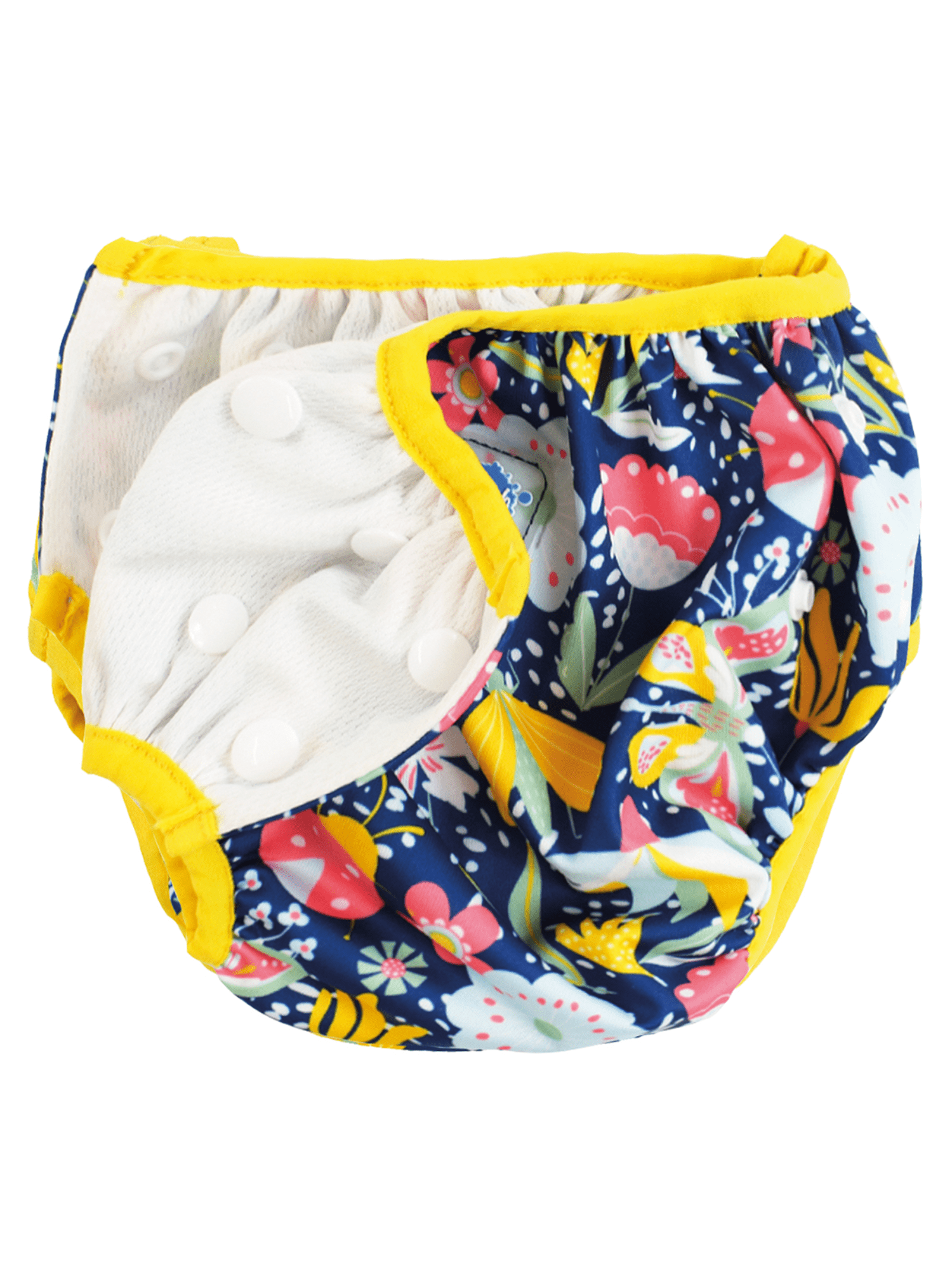 Splash About Girl's Size Adjustable Swim Diaper, Garden Delight 1-3 Years