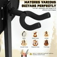 thumbnail image 5 of Adjustable Guitar Stool with Built-in Guitar Hook, Folding Chair with Backrest & Footrest, for Acoustic/Electric Guitar, Bass, Home Studio, Gig, 5 of 11