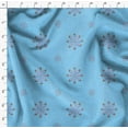 thumbnail image 4 of Soimoi Blue Rayon Fabric Shells Ocean Printed Fabric 1 Yard 42 Inch Wide, 4 of 6