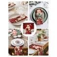 thumbnail image 4 of Merry Christmas Cloth Napkins Washable Set of 2, Winter Santa Claus Xmas Snowflakes Reusable Dinner Table Napkins Cloth Bulk for Weddings Kitchen Restaurants Hotel Events Parties 20 x 20 Inch, 4 of 9