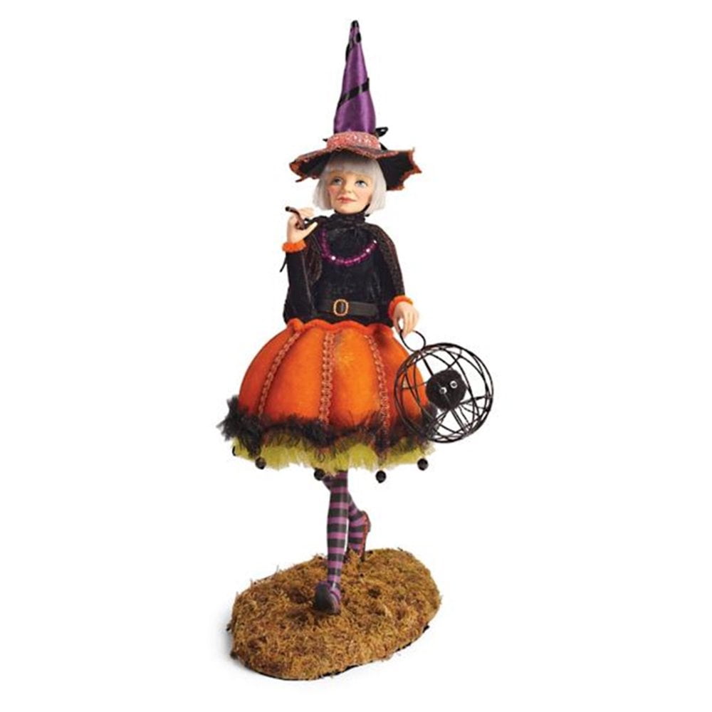 Statue Sorcière Peinte à La Main - 20 Ou 30 Cm - Résine, Racines Enroulées - Décoration Halloween, Gothique, Intérieur/extérieur