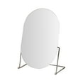thumbnail image 2 of Espejo de escritorio con soporte para tocador, espejo para oficina, dormitorio y baño de lujo. Plata, 2 of 9