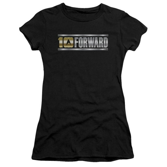 Star Trek Ten Forward Junior Women's Sheer T-Shirt Black