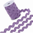 thumbnail image 1 of Cinta de zigzag de 12.5 yardas para coser, cinta de poliéster de 1/2 pulgada, cinta de zigzag ondulada con flecos, cinta de encaje morada en forma de S, tela tejida con carrete, 1 of 9
