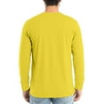 thumbnail image 3 of Homozy Long Sleeve Mens Blue T Shirts Big and Tall V Neck Tee Tops S-5xl Fall Spring Casual Solid Color T-Shirts Soft Basic Tops, 3 of 6