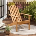 thumbnail image 2 of Costway 1 PCS Patio Adirondack Chair with Inclined Seat High Backrest for Porch Backyard Poolside, 2 of 9
