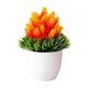 thumbnail image 2 of Flores artificiales, bonsáis artificiales en maceta, macetas de plástico para sala de estar, comedor, mesa de TV, mueble de centro, decoración, adornos, flores artificiales, bonsáis, plantas, 2 of 9