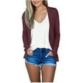 thumbnail image 2 of Soki Womens Cardigan Fall Lightweight Long Sleeve 0pen Front Sweater with Pockets, 2 of 7