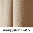 thumbnail image 3 of Microdry Water-Repellent Embossed Fabric Shower Curtain Liner Set with 12 Rust-Resistant Chrome Double Roller Hooks, Linen (13-Piece), 3 of 8