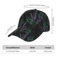 thumbnail image 2 of Balery Lavender Flowers Gorra de béisbol de tamaño ajustable para correr, entrenar y actividades al aire libre. Gorra de papá para todas las estaciones., 2 of 6