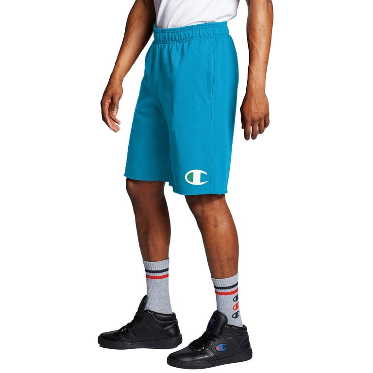 Champion Reverse Weave White and Navy Tearaway Shorts Champion