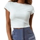 thumbnail image 2 of Pantalón Corto Casual Mujer Fiudx Manga Corta Cuello Redondo Camiseta Tops Blusa, 2 of 7