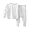 thumbnail image 2 of Cethrio Boys Cotton Pajama Sets Long Sleeve, Comfortable 2 Piece Crew Neck Boys' Sleepwear White Size 18-24 Months, 2 of 6