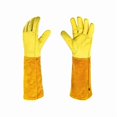 thumbnail image 1 of wonima02 Gardening Gloves Women/Men - Thorn Proof Cowhide Leather Rose/Blackberry Pruning Long Forearm Protection Gauntlet, 1 of 1