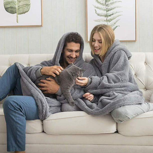 Sherpa store sweatshirt blanket