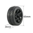 thumbnail image 4 of Milaget 4Pcs Wheel Tires Universal for 1/10 On Road Car RC Vehicle Replacement, 4 of 9