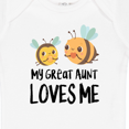 thumbnail image 4 of Inktastic Bees My Great Aunt Loves Me Boys or Girls Baby Bodysuit, 4 of 5
