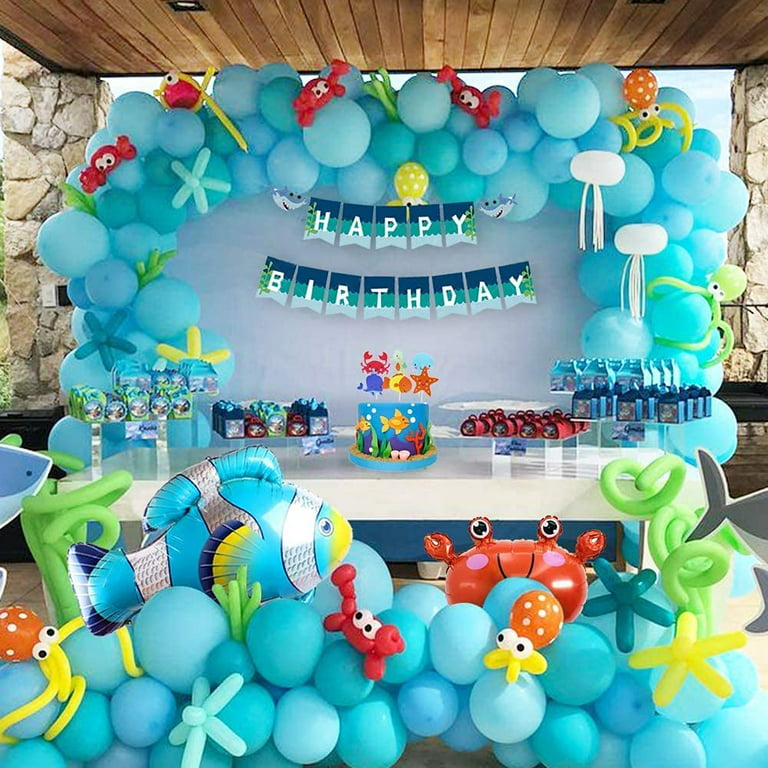 BIRLON Ocean Theme Birthday Party Decorations, Boy Girl Birthday